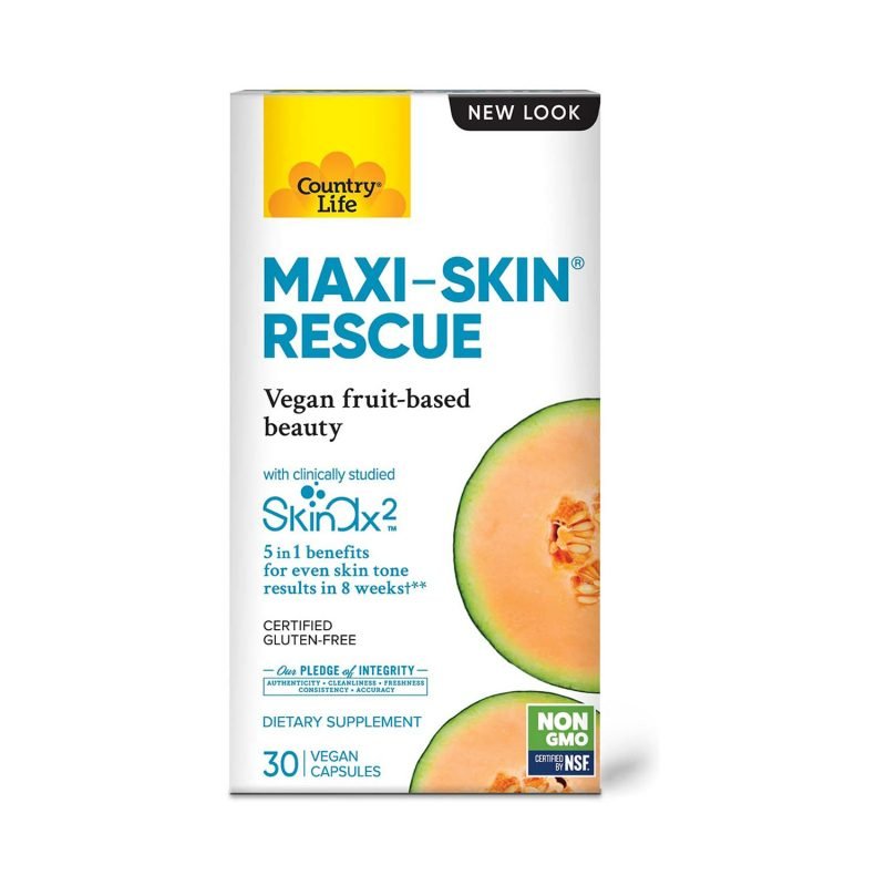 Country Life Maxi-Skin Rescue - 30 Vegan Capsules-1