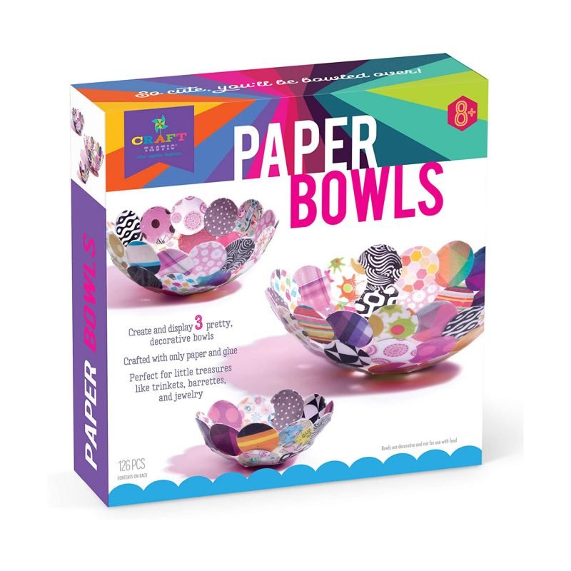 Craft-tastic – Paper Bowl Kit with 3 Bowl Sizes-1