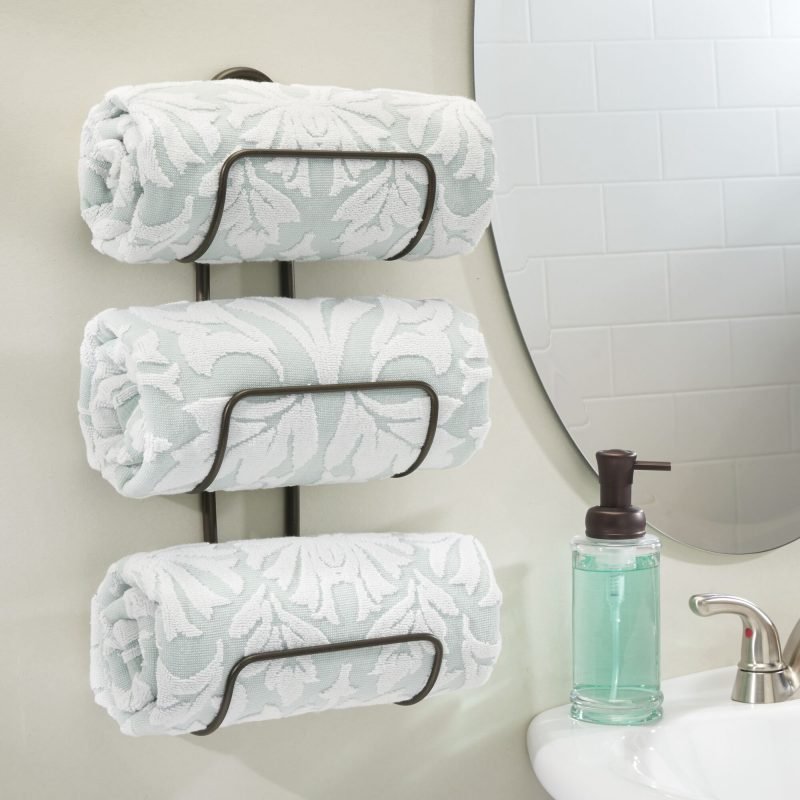 Modern Decorative Metal 3-Level Towel , Washcloths, Hand Towels Rack