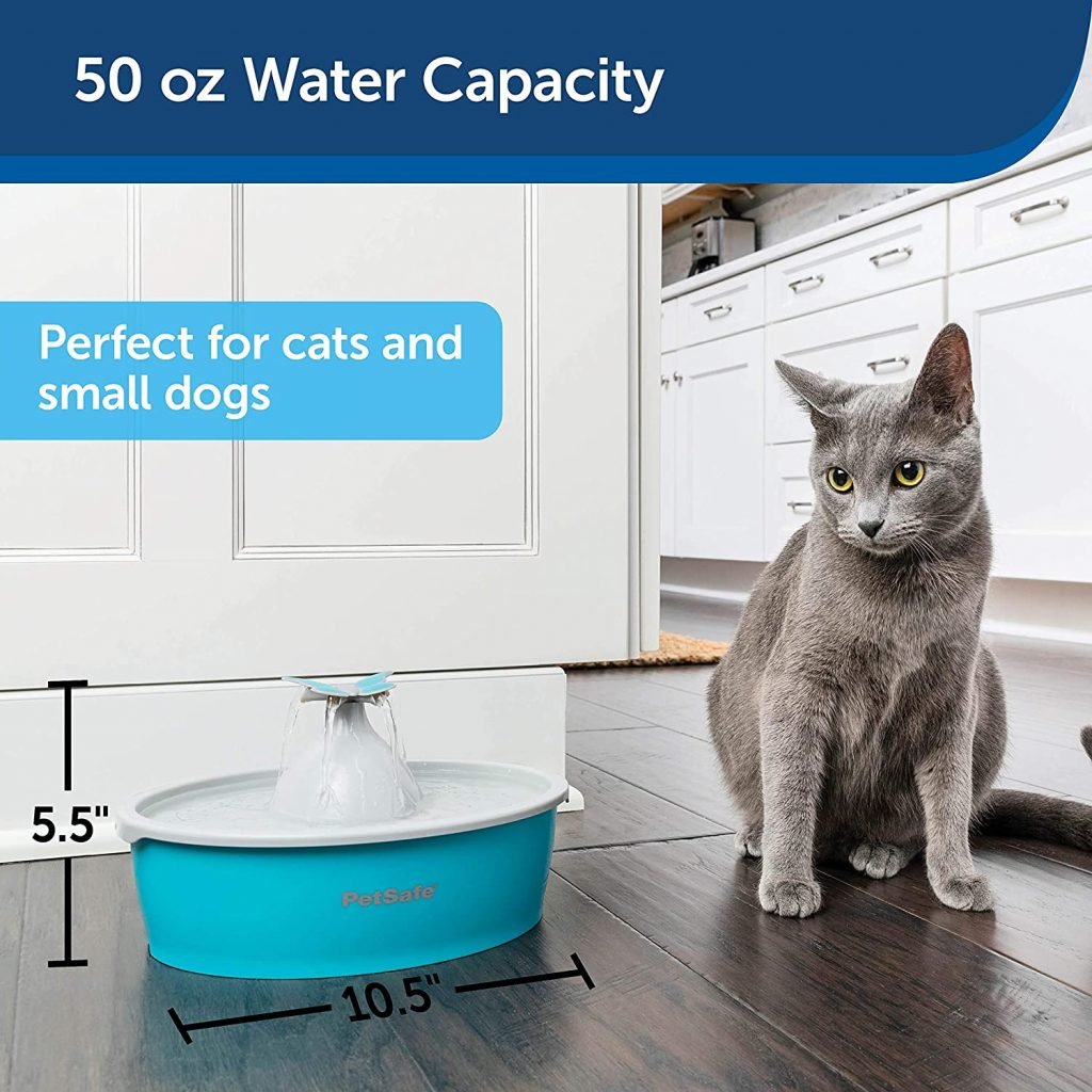 PetSafe - Drinkwell Butterfly Small Dog or Cat Automatic Water Fountain with Adjustable Water Streams