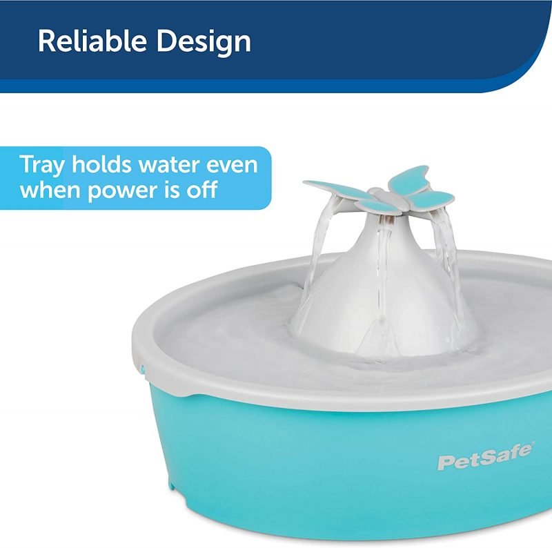 PetSafe - Drinkwell Butterfly Small Dog or Cat Automatic Water Fountain